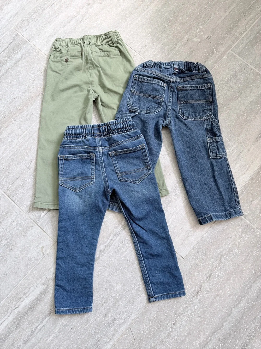 Toddler Boys 2T Pants Bundle Arizona Cat & Jack Old Navy Jeans Chinos Lot of 3